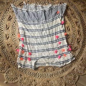 SURF GYPSY NWT Tasseled Boho SWIMSUIT COVER-UP Size M